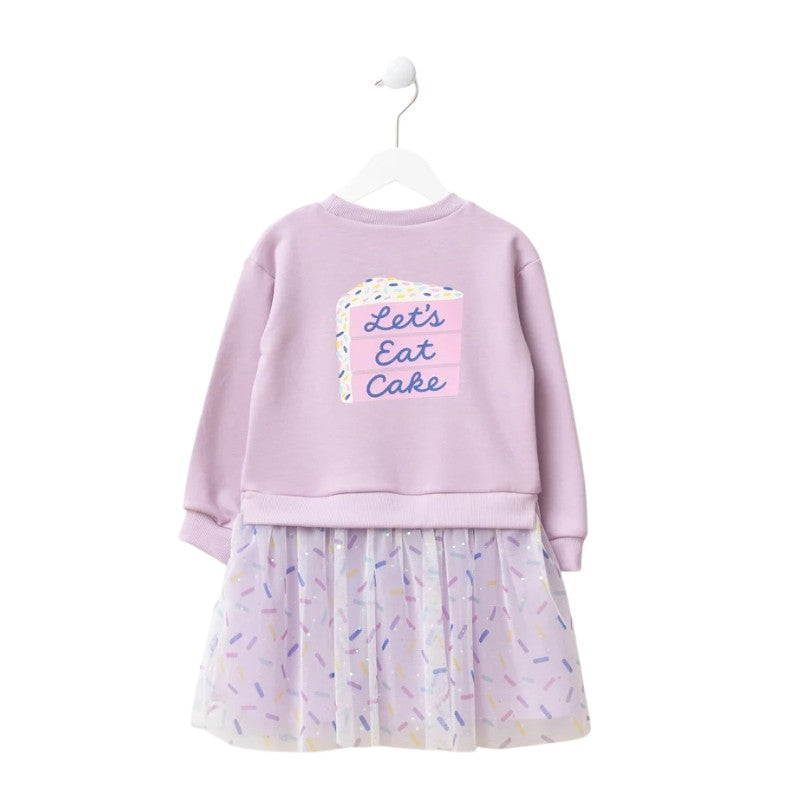 Girls “Let’s Eat Cake” Tulle Dress