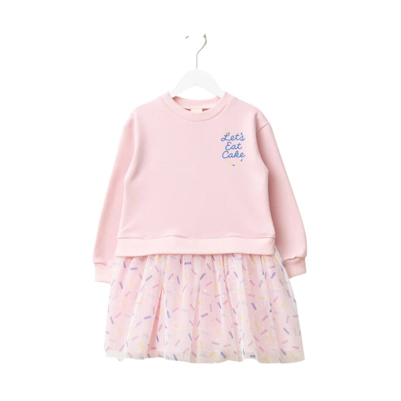 Girls “Let’s Eat Cake” Tulle Dress