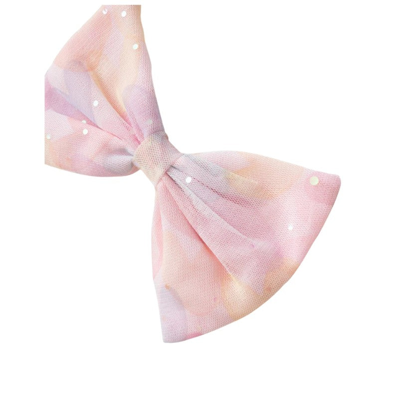 Girls Pink Party Dress with Pastel Tulle Skirt