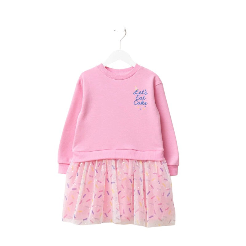 Girls “Let’s Eat Cake” Tulle Dress