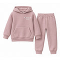 Hoodie with a kangaroo pocket and matching cuffed joggers
